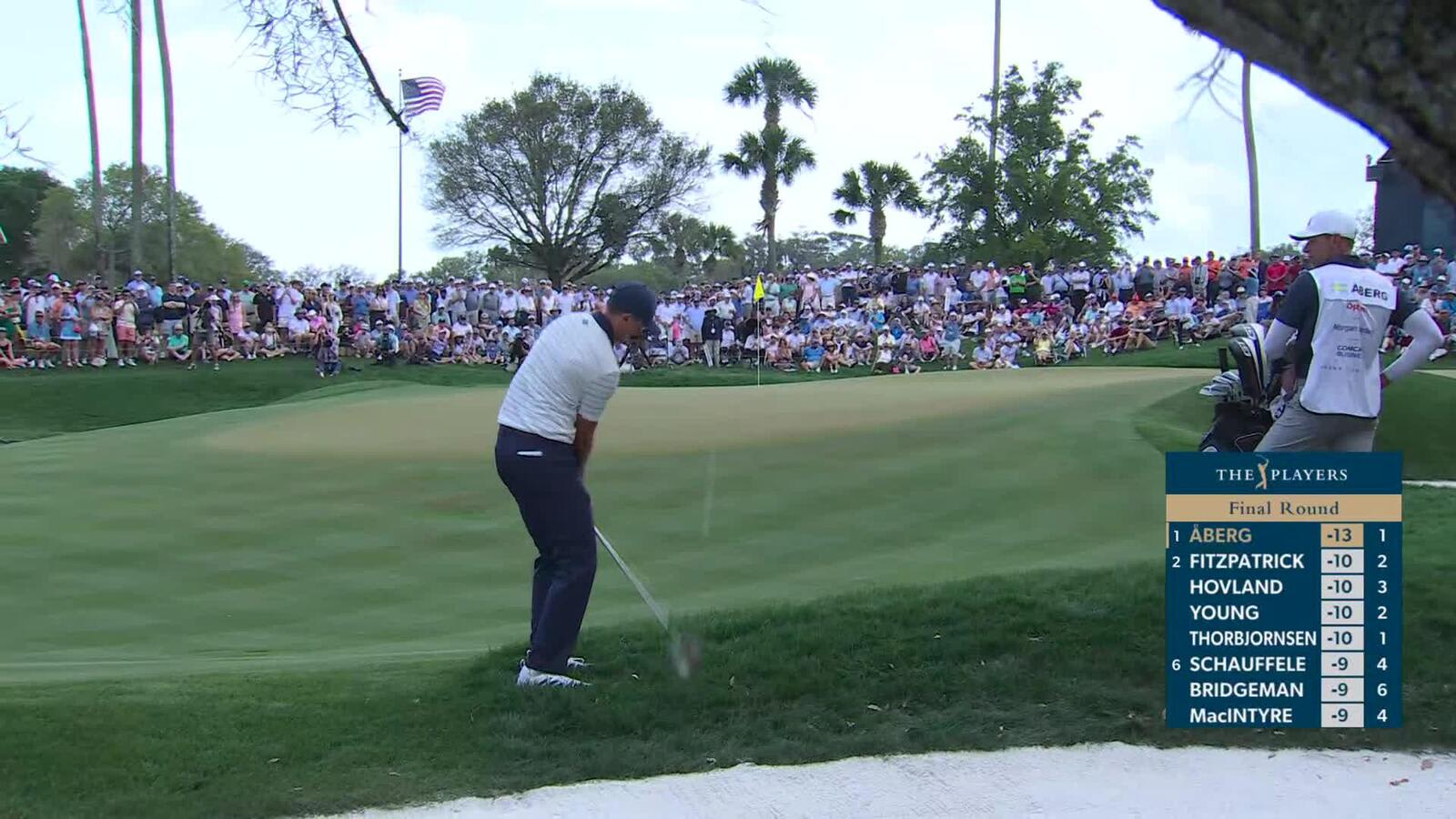 Ludvig Åberg converts up-and-down for birdie on No. 2 at THE PLAYERS
