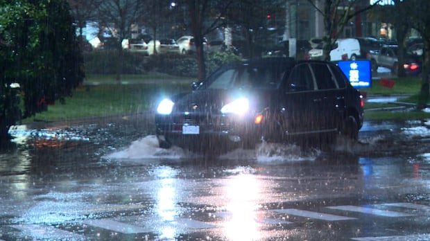 'Prolonged atmospheric river' brings heavy rain to B.C. coast