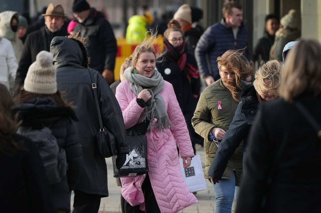 People walking in a street