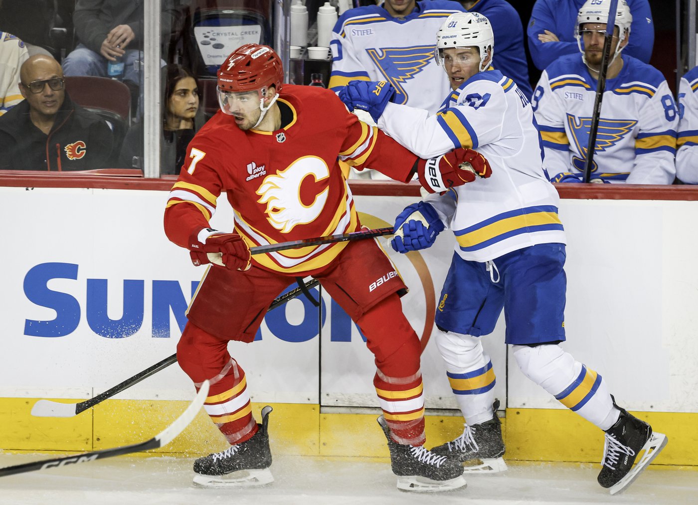 Rookie Gridin’s shootout goal gives Calgary Flames 2-1 win over St. Louis Blues