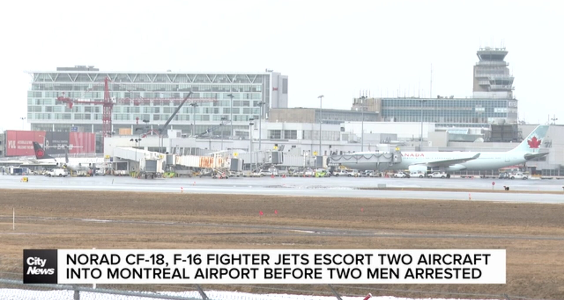 NORAD fighter jets escort two aircraft into Montreal airport