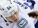David Kampf, who was traded to the Washington Capitals, has flown back to Vancouver to be with his pregnant wife.