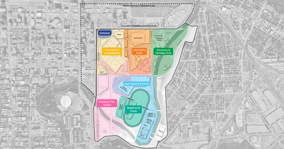 Calgary Stampede Thematic Zones