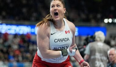 Canada’s Mitton takes silver in women’s shot put at world indoors | NanaimoNewsNOW