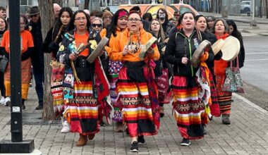 Ceremony moves spirit of Calgary's residential school memorial to permanent home