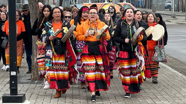 Ceremony moves spirit of Calgary's residential school memorial to permanent home