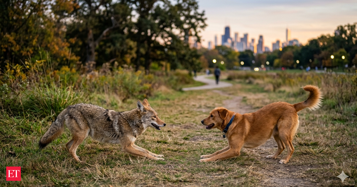 ​What Happens When Wild Coyotes Start Playing With Domestic Dogs?
