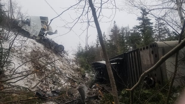 Canada-wide arrest warrant issued following N.L. truck crash that left site looking like a 'war zone'