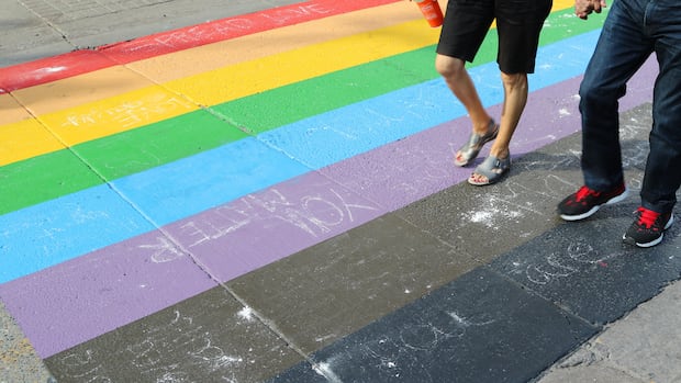 Alberta town passes bylaw to ban decorative flags, crosswalks from government land