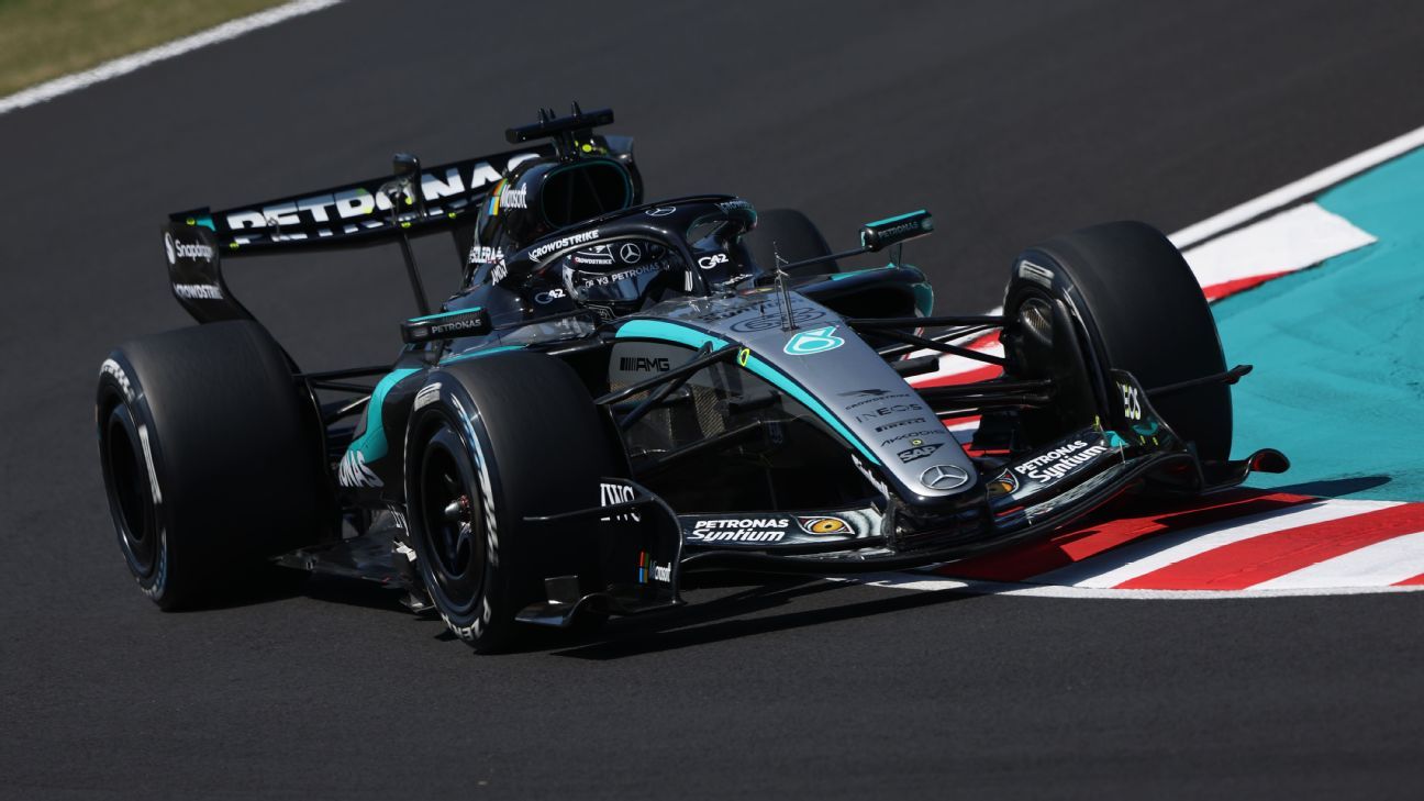 Japanese Grand Prix: George Russell pips Kimi Antonelli to finish fastest in first practice