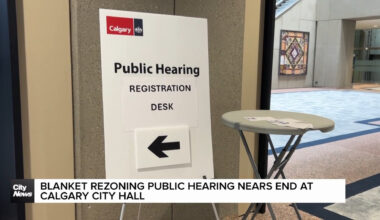 Blanket rezoning public hearing nears end at Calgary City Hall