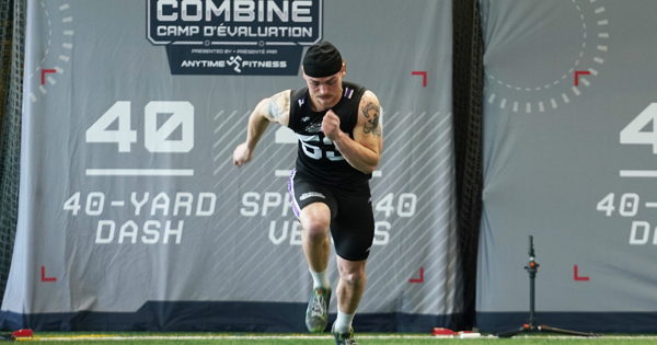 GAUTHIER TOPS THE 40-YARD DASH AT 4.5 SECONDS