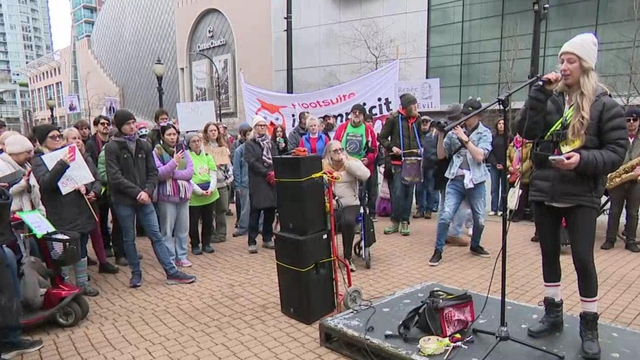 Vancouver 'No Tyrants' rally in solidarity with 'No Kings' march around the U.S.