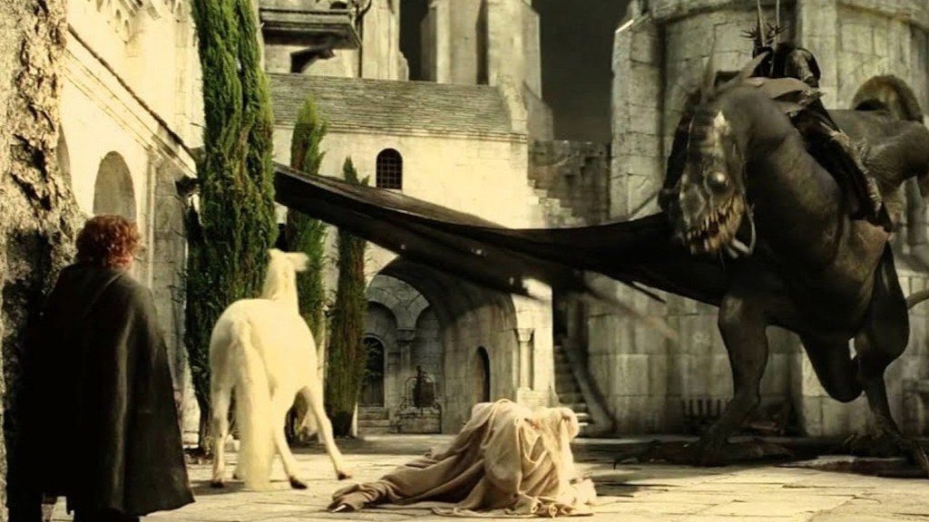 Gandalf vs. the Witch King in The Lord of the Rings: The Return of the King