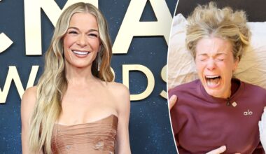 LeAnn Rimes tears up during emotional jaw release treatment