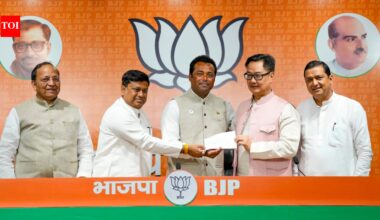 Leander Paes: 'Big opportunity to serve the youth': From tennis courts to politics, Leander Paes joins BJP | India News