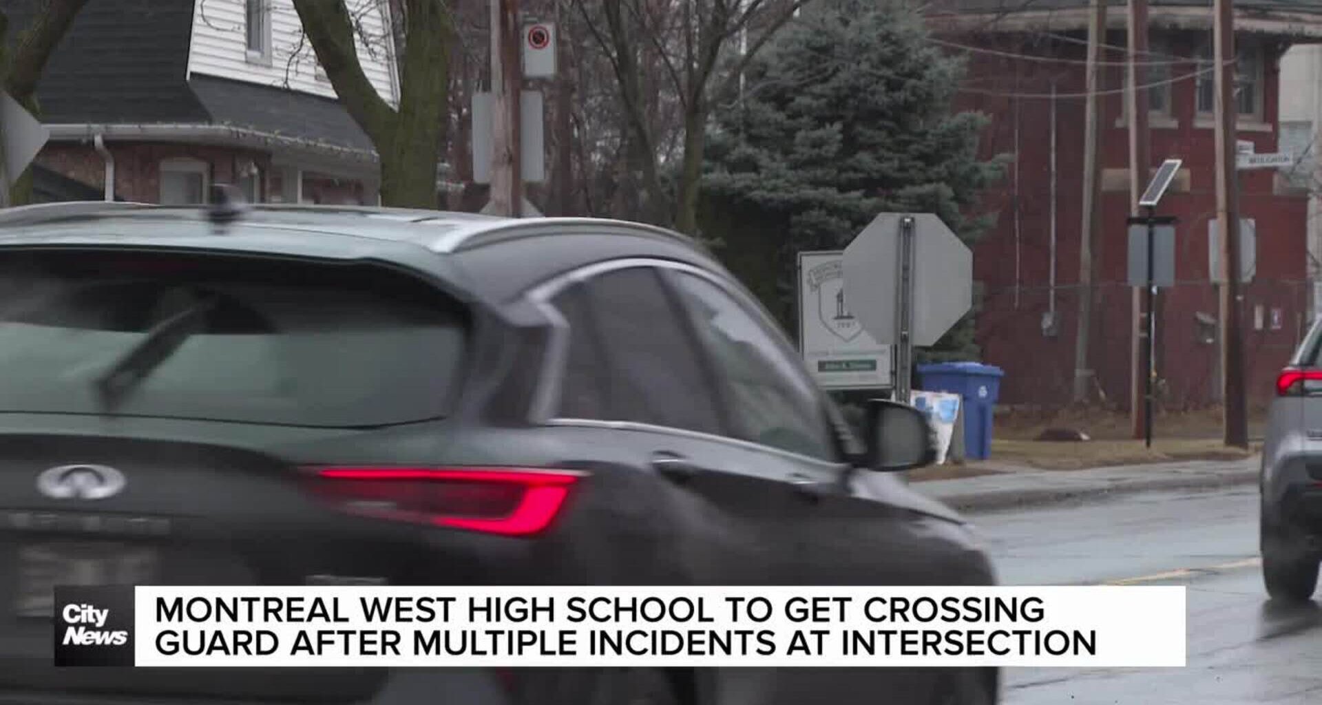 Crossing guard assigned at busy Montreal West intersection