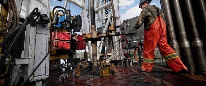 Cenovus righands at a drilling operation