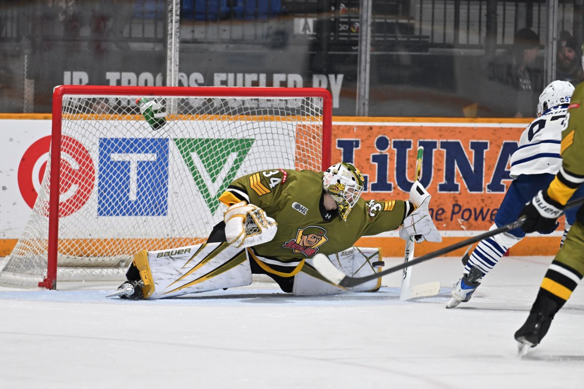 Battalion shutdown Brampton in McIvor's return to the crease