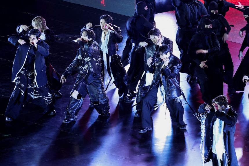 BTS wore flowy, monochromatic clothes during the 