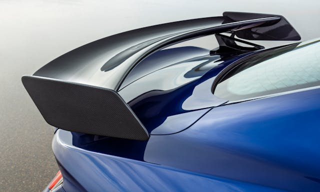 2026 Mustang Dark Horse SC Track Pack rear wing closeup