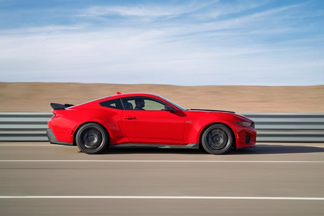 2026 Mustang Dark Horse SC side profile pan dynamic