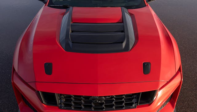 2026 Mustang Dark Horse SC front hood high angle full