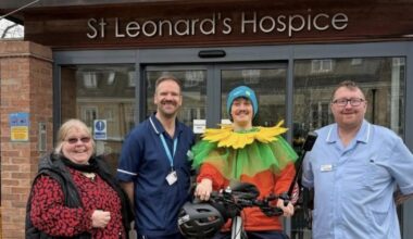 Cycling challenge helps support St Leonard’s Hospice