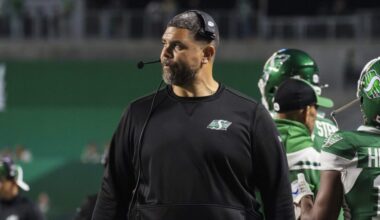 Riders’ head coach Corey Mace wins 2025 CFL Coach of the Year award