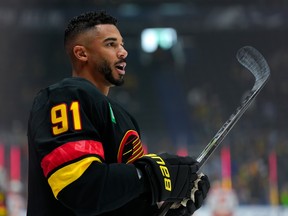 Veteran winger Evander Kane of the Vancouver Canucks exuded confidence at outset of this NHL to reward franchise faith with its roll of the trade dice.