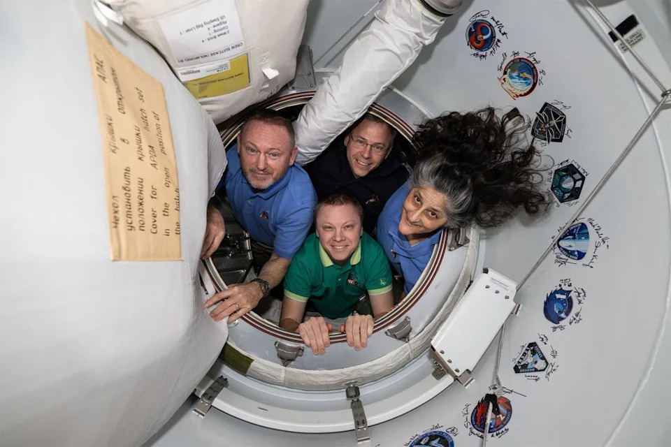 Butch Wilmore, Nick Hague, Suni Williams and Aleksandr Gorbunov.Credit: NASA