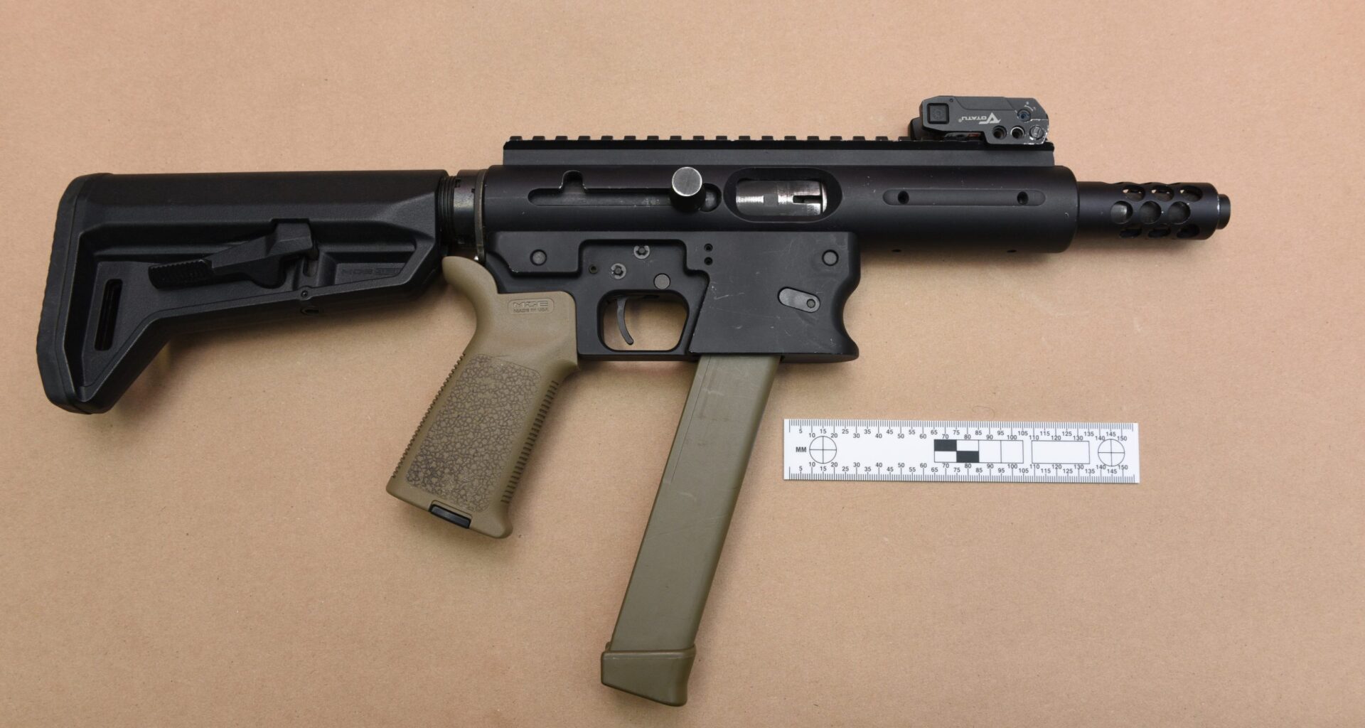 Police and crime scene tape near a suburban home, reflecting the Newmarket shootings case.