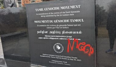 Tamil Genocide Monument in Canada vandalised for third time in less than a year
