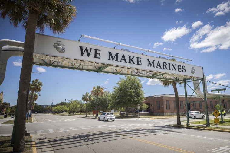 Marine Corps Recruiting Depot at Parris Island in South Carolina