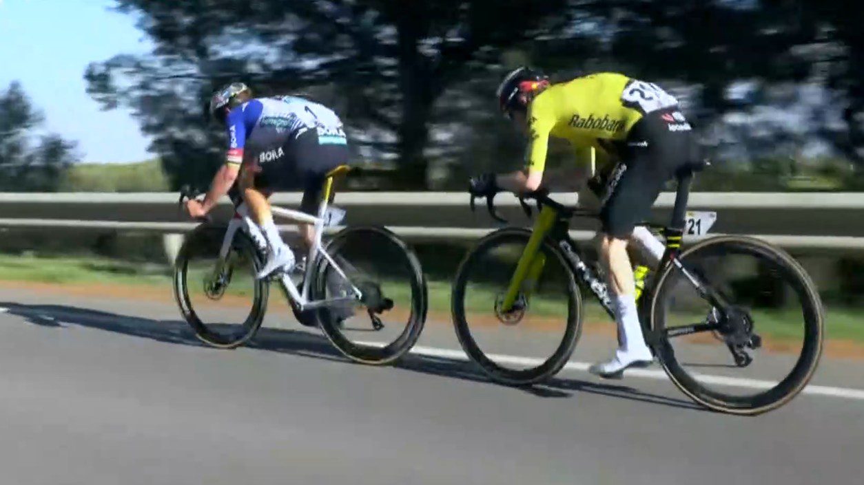 While leading wild Volta a Catalunya stage, Evenepoel crashes in sight of finish line