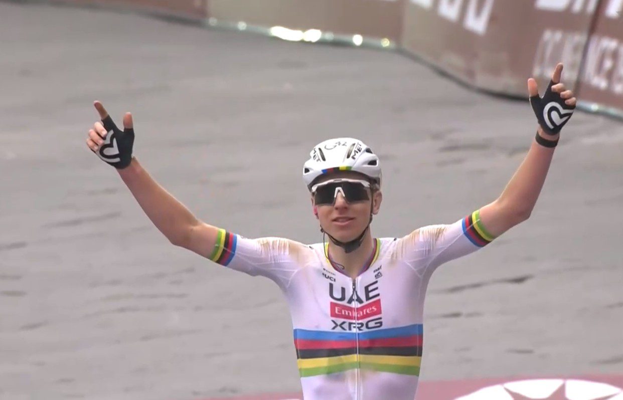 Tadej Pogačar is the undisputed king of Strade Bianche