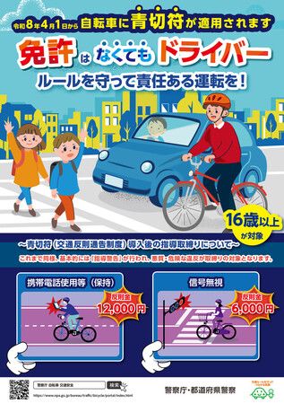 Japan to Introduce Blue Ticket Fines for Cyclists Wed.