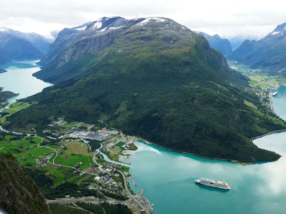  Travel consultant Cyndi Paddock says she’s booking clients on summer trips to Norway, with some Nordic cruises advertising itineraries that include the partial solar eclipse in August. Above, the view from the top of Loen Skylift.