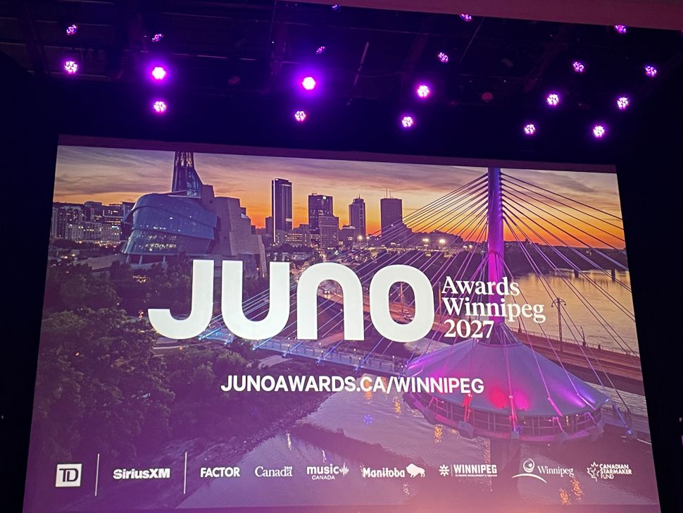 Juno Awards to return to Manitoba in 2027