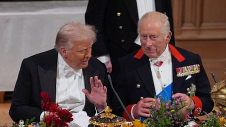 Trump hails 'eternal' bond between US and UK at Windsor state banquet – video