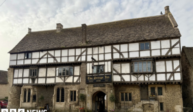 The exterior of the George Inn in Norton St Philip