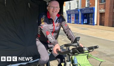 Redditch man completes 60-hour cycling challenge