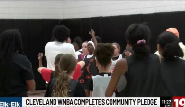 Cleveland WNBA completes community pledge with girls youth clinic