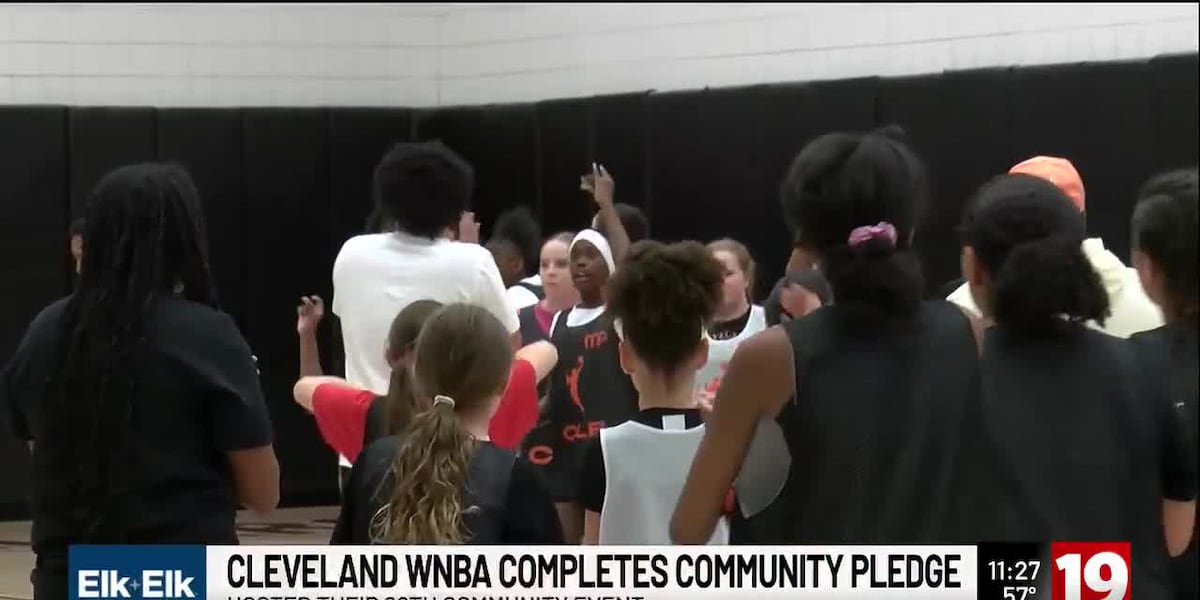 Cleveland WNBA completes community pledge with girls youth clinic