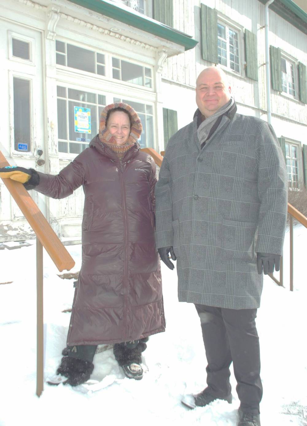 Photo by John Kendle
Nick Douklias (right) said organizers still need to raise around $1.5 million to meet the $6 million goal of the fundraising campaign.