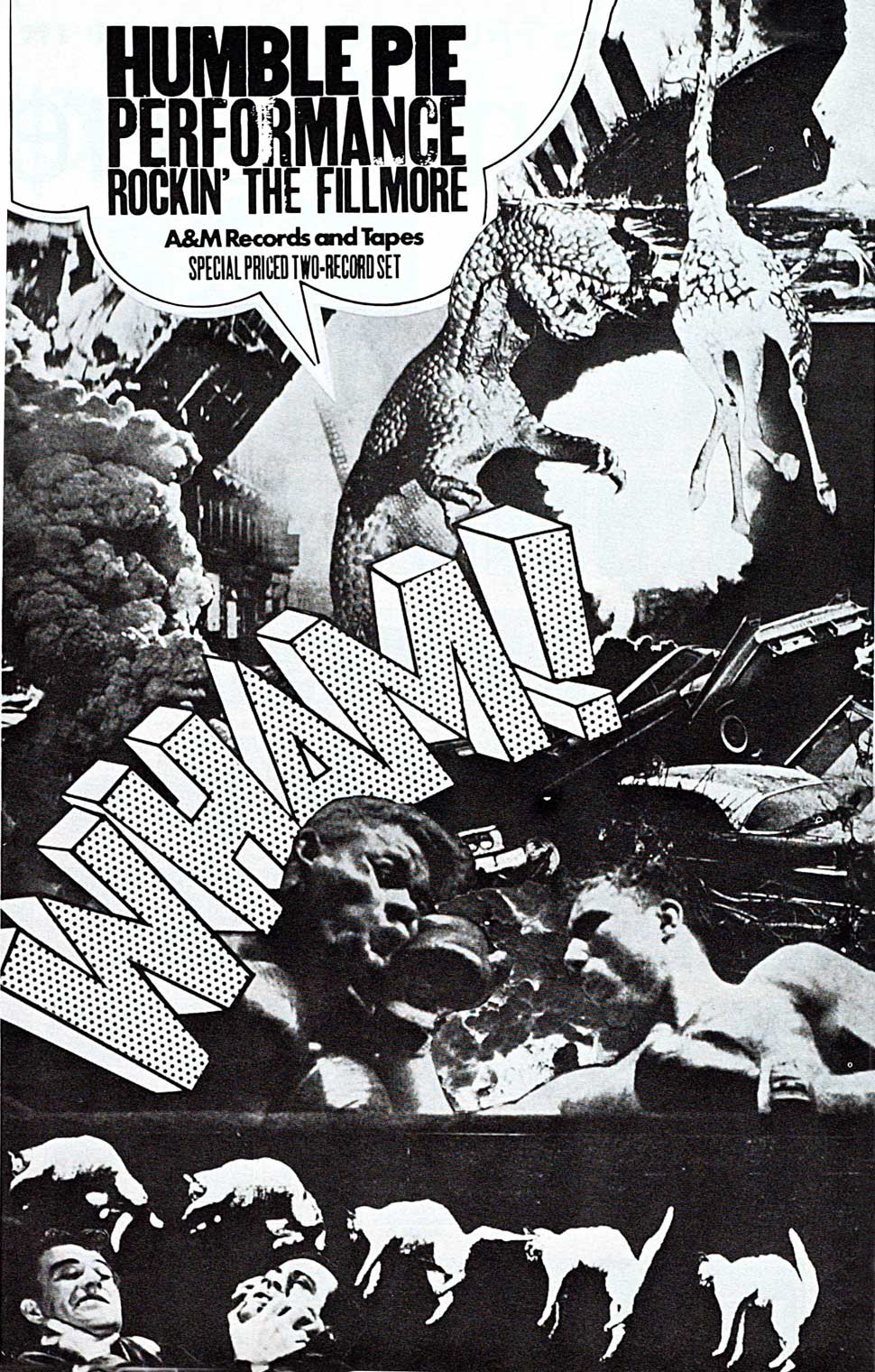 Press advert for Humble Pie... Rockin' The Fillmore