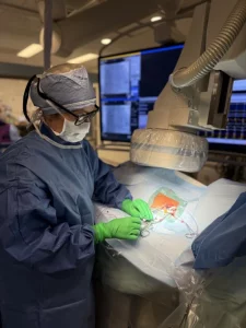 Dr. Jacqueline Joza in the MUHC’s Electrophysiology Laboratory