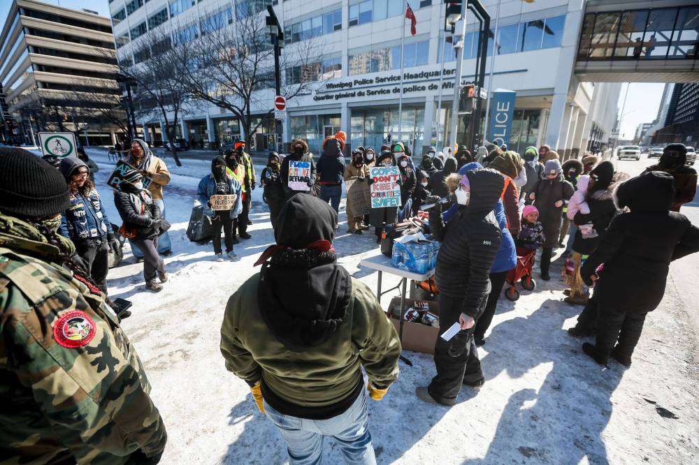 JOHN WOODS / FREE PRESS
Several protesters said they felt frustrated by the city’s response to instances of police violence.