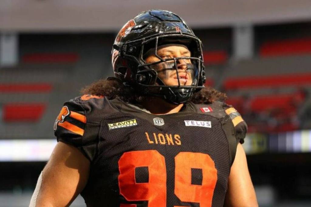 BC Lions defensive tackle Jonah Tavai has been one of the key contributors to the Lions defense this season.