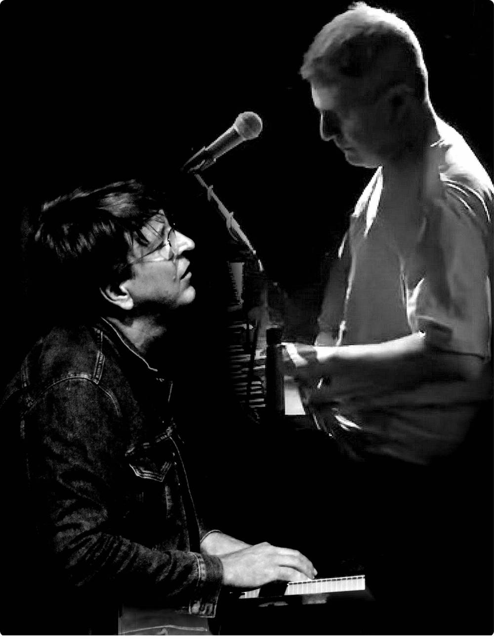 Supplied
Bob Wiseman (right) and Mike Boguski have been touring their two-man piano show since the summer.